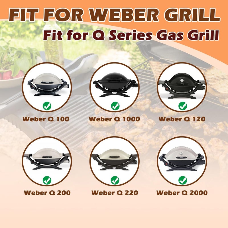 MOASKER 80462 Igniter Kit Replacement for Weber Q100/Q200 Gas Grill Parts, Push Button Ignitor for Weber Q1000/Q2000 Grills Gas Flame Starter, Igniter Assembly Replacement Kit for Weber Q120/Q220 - Image 3